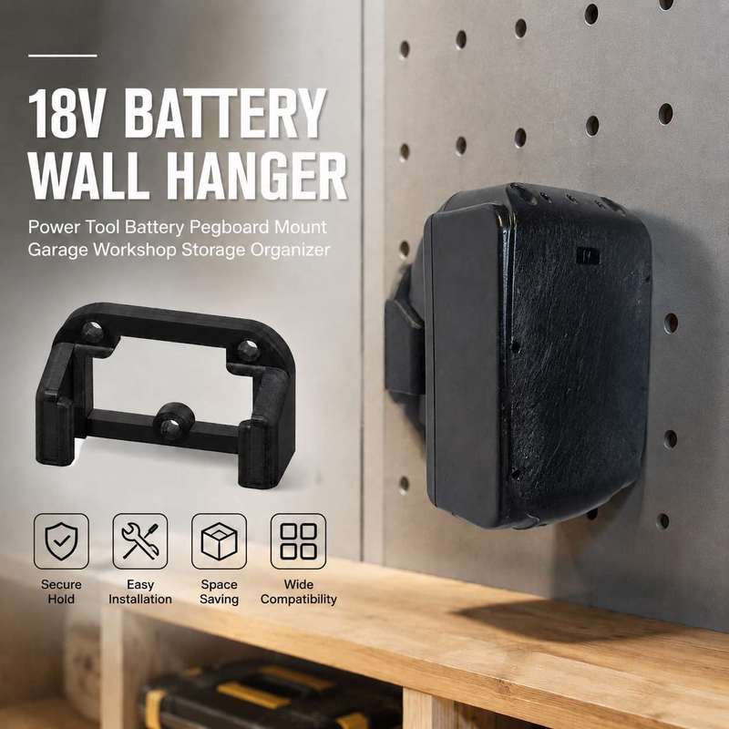 Workshop Tools Hanger - Soporte de Pared para Baterías de