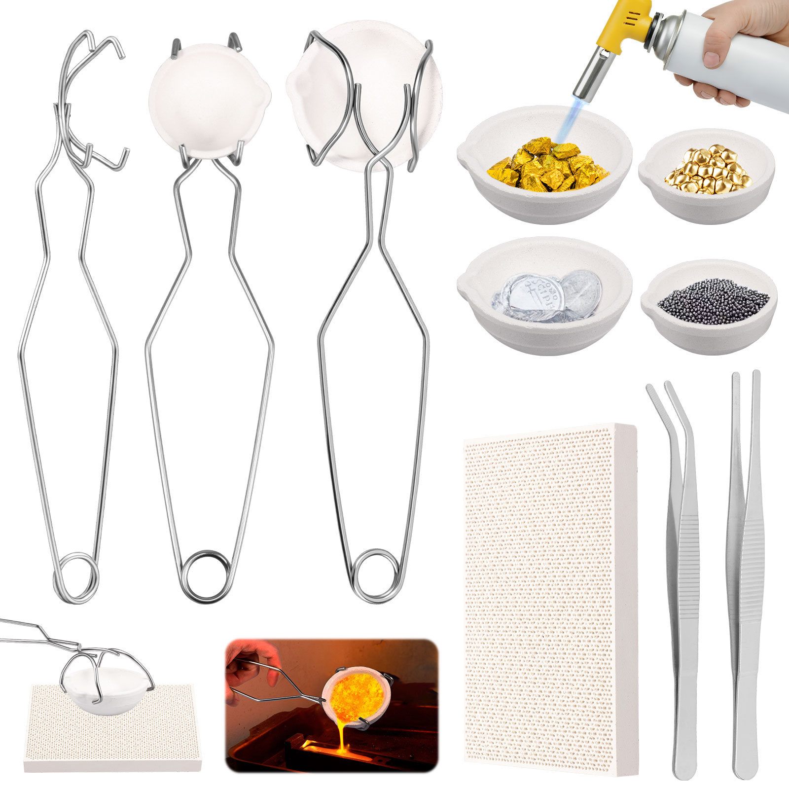Tools Jewelry Making - Juego de Crisoles de Alta Pureza