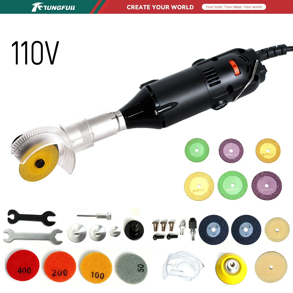 Workshop Tools And Equipment - TUNGFULL Mini Amoladora Angular de 110V,