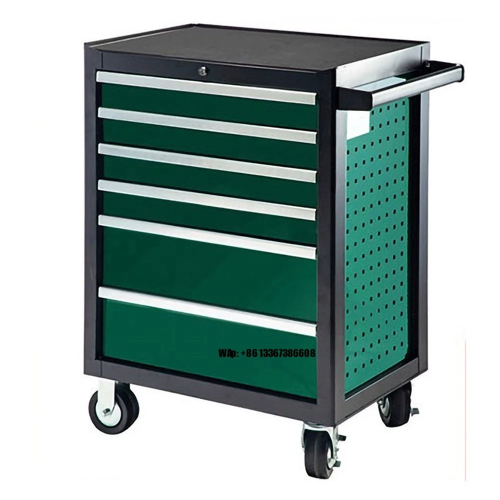 Hand Tools In Workshop - Caja de Herramientas con Ruedas y
