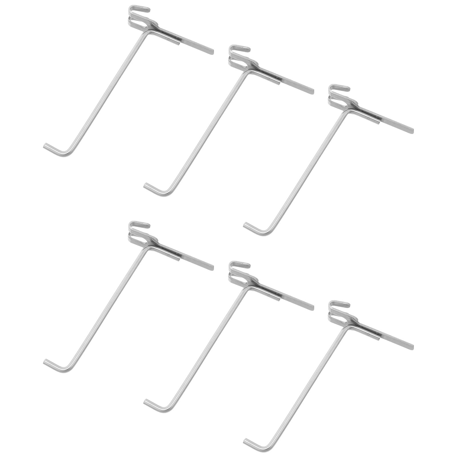 Workshop Tools Board - 6 ganchos de acero inoxidable para