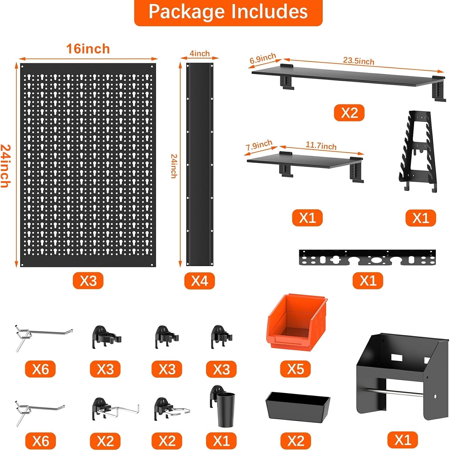 Kit de Panel Organizador de Pa - Workshop Tools Board reseña y precio