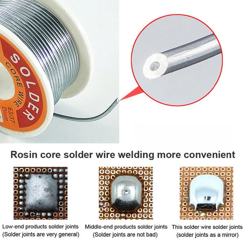 Alambre de soldadura de estaño - Tools For Electronic Workshop reseña y precio