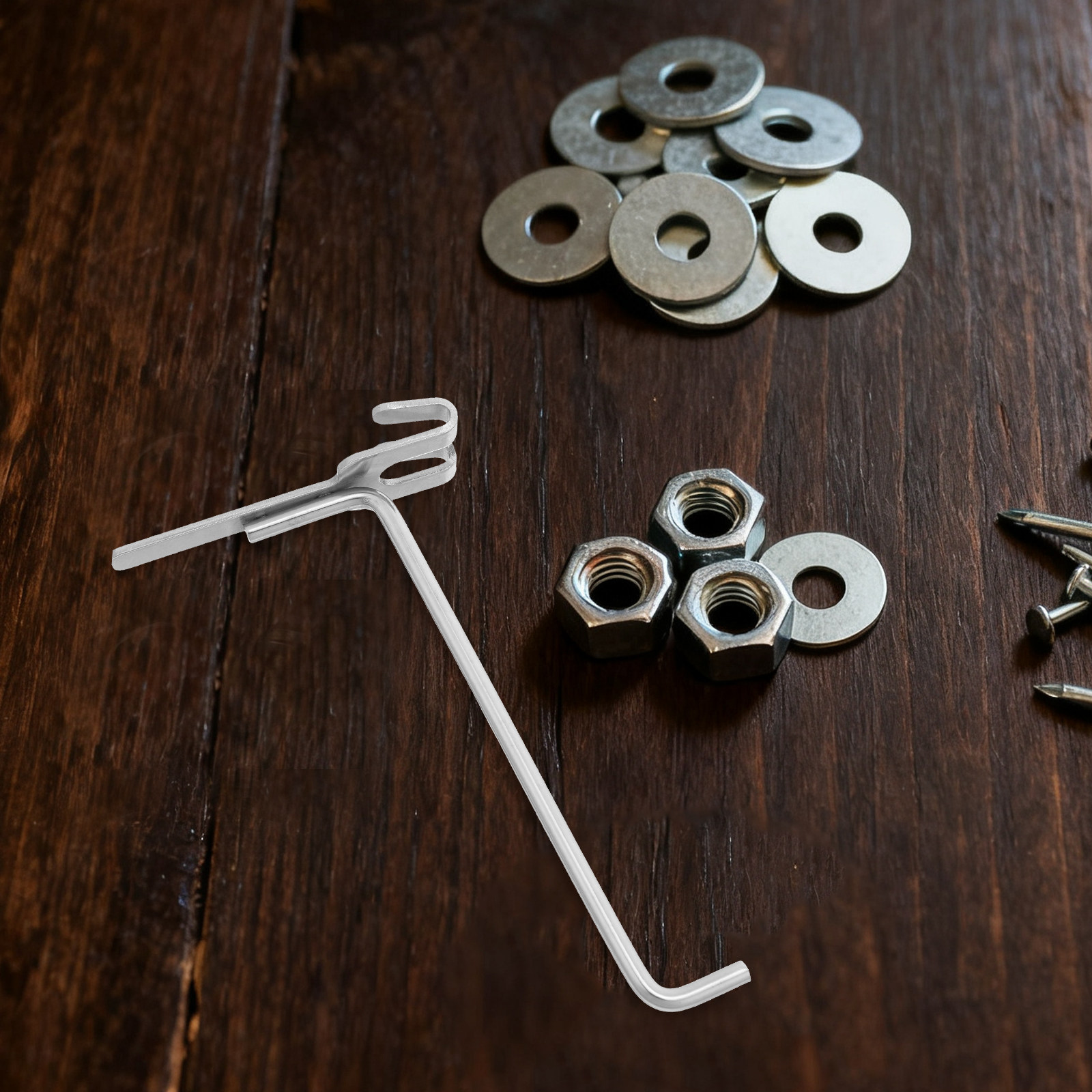 6 ganchos de acero inoxidable  - Workshop Tools Board reseña y precio