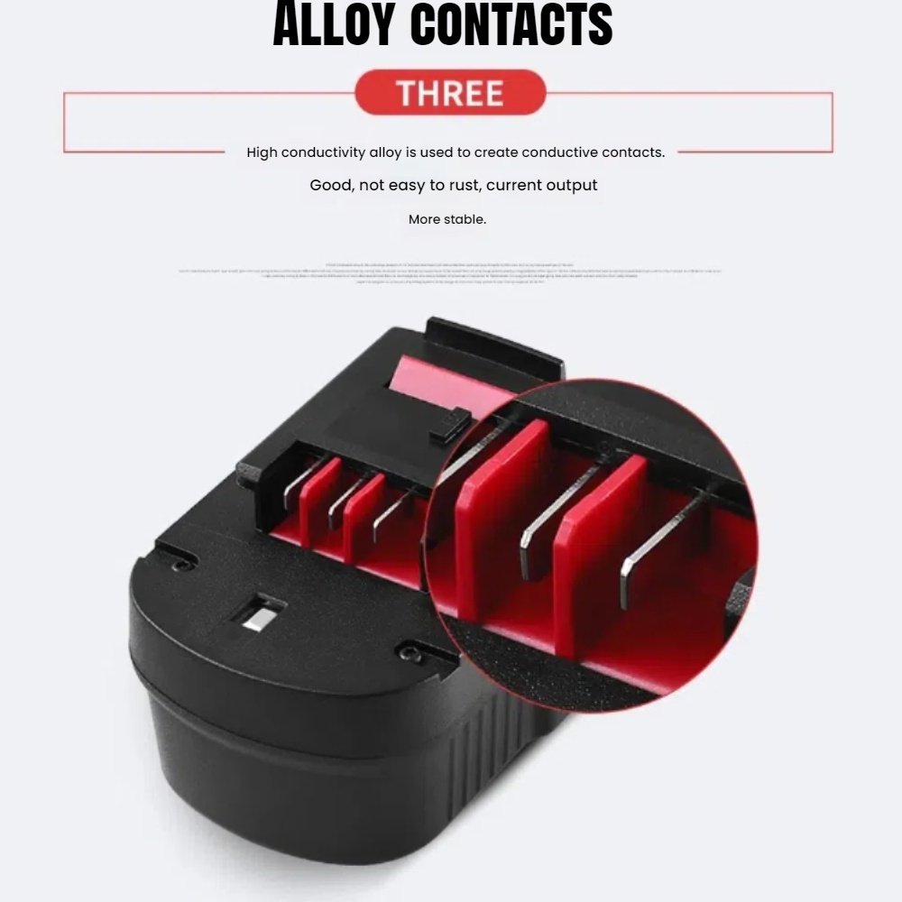 Batería Ni-MH mejorada de 14.4 - Black+Decker Tool Cordless reseña y precio