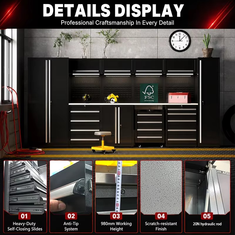 Grupo de Gabinetes de Herramie - Workshop Tools Trolley reseña y precio